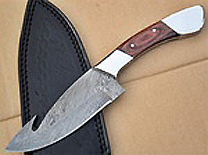 hunting knife damascus 3