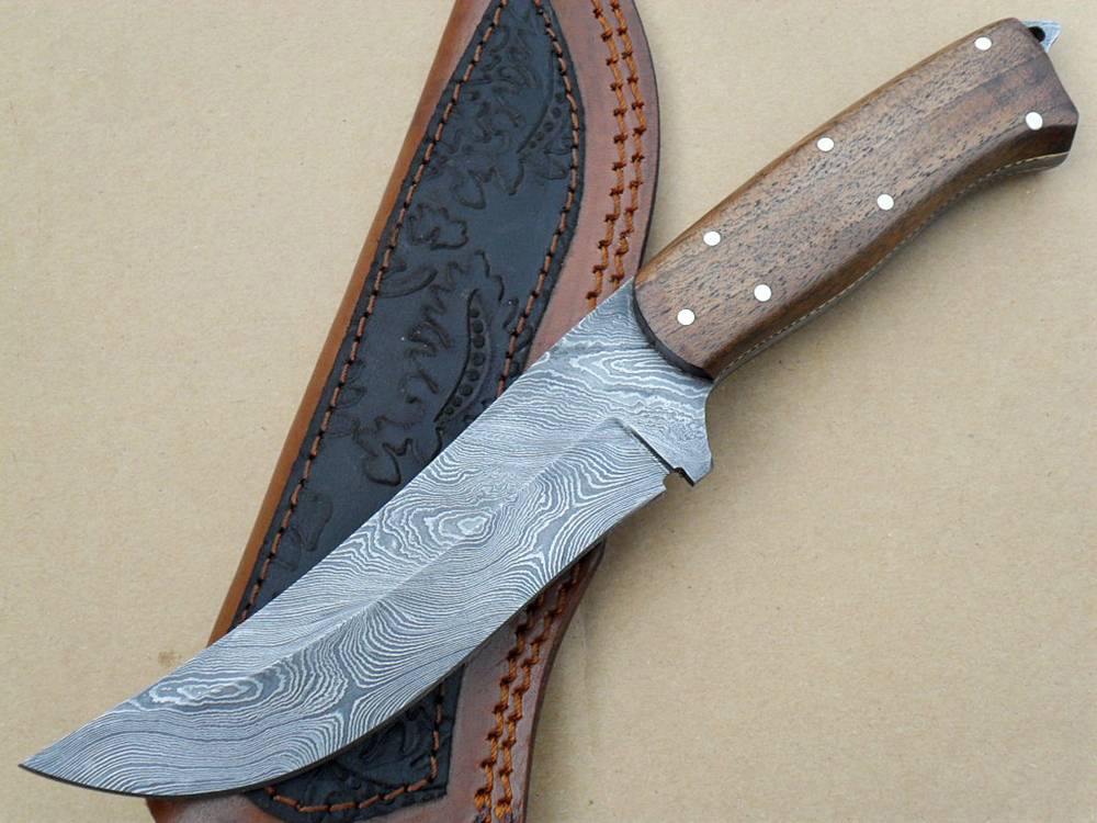 hunting knife damascus 17